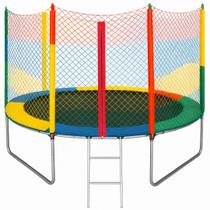 Cama Elástica Pula Pula 2,44 Suporta 270Kg Alta resistência Rede com Zíper Cama Elástica Pula Pula 2,44 Suporta 270Kg Alta resistência Rede com Zíper