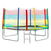 Cama Elástica Pula Pula 3,05 - Suporta 380Kg Alta resistência e Segurança - Rede com Zíper