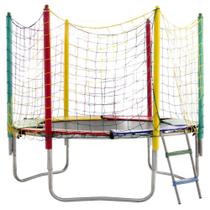 Cama Elástica Pula Pula 3,05m Black PapiBrink c/ Pé Borracha Cama Elástica Pula Pula 3,05m Black PapiBrink c/ Pé Borracha