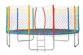 Cama elastica pula pula 3,66m colorida 100% nacional - suporta 390kg Cama elastica pula pula 3,66m colorida 100% nacional - suporta 390kg