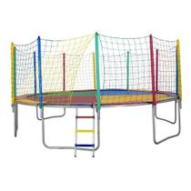 Cama Elástica Pula Pula 4,27m 6 Pés Lona Colorida PapiBrink Cama Elástica Pula Pula 4,27m 6 Pés Lona Colorida PapiBrink