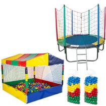 Cama Elástica Pula Pula de 1,83 metros Piscina de Bolinhas Quadrada 1,50m 1000 Bolinhas coloridas Cama Elástica Pula Pula de 1,83 metros Piscina de Bolinhas Quadrada 1,50m 1000 Bolinhas coloridas