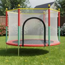 Cama Elástica Pula Pula Infantil Trampolim 45 Kilos Compacta 1,4m