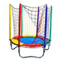 Cama Elástica Pula Pula Trampolim 1,40m Infantil Colorida Premium Resistente