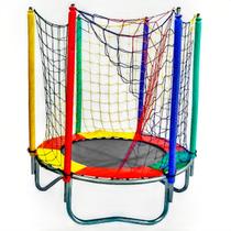 Cama Elástica Pula Pula Trampolim 1,40m Nacional Colorida Infantil
