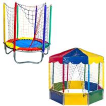 Cama Elástica Pula Pula Trampolim 1,40m Piscina de Bolinhas Oitavada 2,00m Premium Infantil Rotoplay Brinquedos Cama Elástica Pula Pula Trampolim 1,40m Piscina de Bolinhas Oitavada 2,00m Premium Infantil Rotoplay Brinquedos