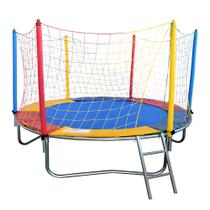 Cama Elástica Pula Pula Trampolim 2,30m Infantil Colorida Nacional Premium Rotoplay Brinquedos