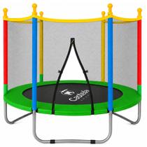 Cama Elástica Verde 140cm X 120cm Até 80KG - Castela Cama Elástica Verde 140cm X 120cm Até 80KG - Castela