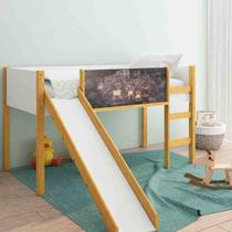 Cama Elevada Delicatta Branco Cera KK Móveis