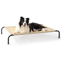 Cama elevada para cães Bedsure Outdoor, grande, portátil, 124 cm, cáqui