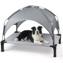 Cama Elevada para Cães Heeyoo 107 x 76 x 21 cm com Toldo Cama Elevada para Cães Heeyoo 107 x 76 x 21 cm com Toldo