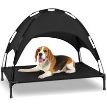 Cama Elevada para Perros Heeyoo con Dosel 107x76x91 cm Cama Elevada para Perros Heeyoo con Dosel 107x76x91 cm