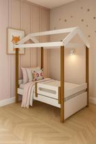 Cama eliz com cama auxiliar luz de led e 2 colchões Cama eliz com cama auxiliar luz de led e 2 colchões