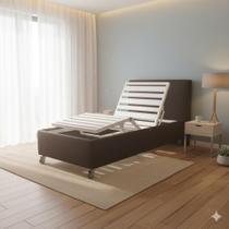 Cama Esmeralda Articulada Motorizada Com Colchão Supra Steel Cama Esmeralda Articulada Motorizada Com Colchão Supra Steel
