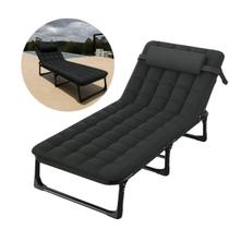 Cama Espreguiçadeira Portátil Reclinável Dobrável 4 Posições
