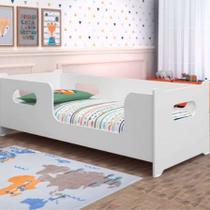 Cama Estilo Montessori Solteiro Encanto Com Grade Proteção Lateral MDF Cama Estilo Montessori Solteiro Encanto Com Grade Proteção Lateral MDF