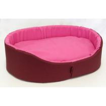 Cama Europa Básica Emborrachada Rosa M 39x53x16 - São Pet