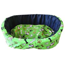 Cama Europa Oval para Cães e Gatos MicroPet Verde - Diversos tamanhos