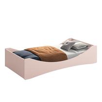 Cama Evolutiva 2 em 1 Luna Rosa Fosco e Colchão D33 - Reller Móveis