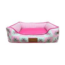 Cama Fábrica Pet Fluffy Rosa para Cães e Gatos - Tamanho M