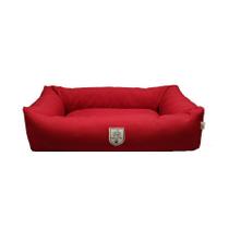 Cama Fábrica Pet Retangular Vermelha para Cães e Gatos - Tamanho P