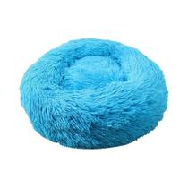 Cama Grande Para Cães 40-110cm Redonda Super Macia Longa Pelúcia Inverno Quente Cama Para Gatos