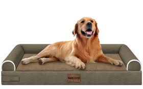 Cama Grande para Perro NANUYA Ortopédica XL con Espuma de Memoria e Impermeable