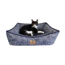 Cama Hello Pet Gales Azul para Cães e Gatos - Tamanho G