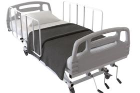 Cama Hospitalar 3 Manivelas 7 Posições com Colchão D33 e Elevação do Leito Semi Luxo 130kg Cama Hospitalar 3 Manivelas 7 Posições com Colchão D33 e Elevação do Leito Semi Luxo 130kg