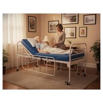 Cama Hospitalar 3 Movimentos 2 manivelas Manual até 150 kg Com Rodinhas Grade e Colchão D33 - Infinito Saúde Cama Hospitalar 3 Movimentos 2 manivelas Manual até 150 kg Com Rodinhas Grade e Colchão D33 - Infinito Saúde