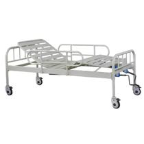 Cama Hospitalar DX com 2 Manivelas e Grade de Proteção - Supermedy