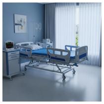 Cama Hospitalar Elétrica 8 Movimentos Com Elevação de Altura do Leito e Colchão D28