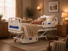Cama hospitalar Florence 3 movimentos manual com colchão D33 - Renovar
