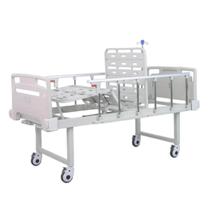 Cama Hospitalar Fowler Pro 2 Plus Em Chapa Com Grade Rodízios Suporte Soro Procirúrgica Health Clean