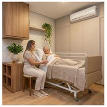 Cama Hospitalar Home Care Elétrica com Regulagem de Altura 6 Movimentos Bivolt Suporta até 150 kg
