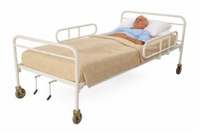 Cama Hospitalar Manual 2 Manivelas com Colchão Densidade 33 Cama Hospitalar Manual 2 Manivelas com Colchão Densidade 33