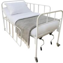 Cama Hospitalar Manual 2 Movimentos e 6 Posições com Colchão D28 Cama Hospitalar Manual 2 Movimentos e 6 Posições com Colchão D28