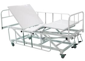Cama Hospitalar Manual 7 Movimentos Standard com Elevação de Altura do Leito Cama Hospitalar Manual 7 Movimentos Standard com Elevação de Altura do Leito