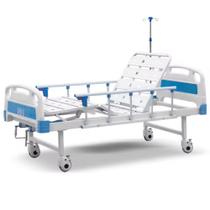 Cama Hospitalar Manual Luxo Aço Resistente 120kg