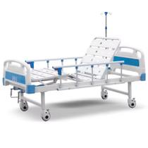 Cama Hospitalar Manual Luxo Aço Resistente 120kg - DanSong