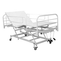 Cama Hospitalar Manual Manivela Elevação De Altura E Colchão D33
