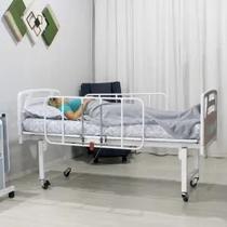 Cama Hospitalar Motorizada 2 Movimentos Altura Fixa e Grades de Aço - 1031AR