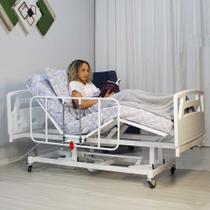 Cama Hospitalar Motorizada 5 Movimentos Luxo Com Elevação de Leito Elétrica Para Idosos Com Grades Laterais Conforto e Segurança Cama Hospitalar Motorizada 5 Movimentos Luxo Com Elevação de Leito Elétrica Para Idosos Com Grades Laterais Conforto e Segurança