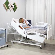 Cama Hospitalar Motorizada 9 Movimentos com Colchão D33 e Regulagem de Altura Para Idosos Cama Hospitalar Motorizada 9 Movimentos com Colchão D33 e Regulagem de Altura Para Idosos