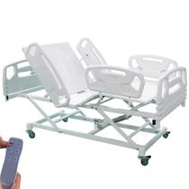 Cama Hospitalar Motorizada com Regulagem de Altura do Leito Luxo até 160kg