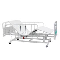 Cama hospitalar motorizada elétrica 7 movimentos Trend Pro Clive Reverso Com grades em aço