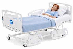 Cama Hospitalar Motorizada Elétrica com Subida e Descida do Leito 7 Movimentos com Colchão D33 ideal para Acamado e Idoso