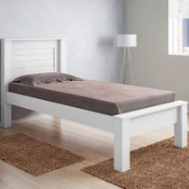 Cama Hungria Solteiro Branco com Colchão Cama Hungria Solteiro Branco com Colchão