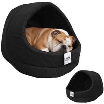 Cama Iglu Suede Luxo Caes Gato Lavavel Caminha Preto G