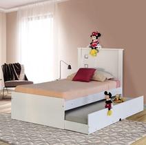 Cama infaltil barcelona com cama auxiliar branco Cama infaltil barcelona com cama auxiliar branco